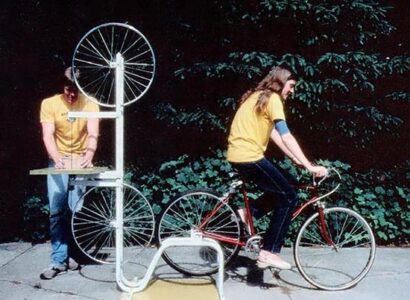 Build a Bicycle-Powered Band Saw Image